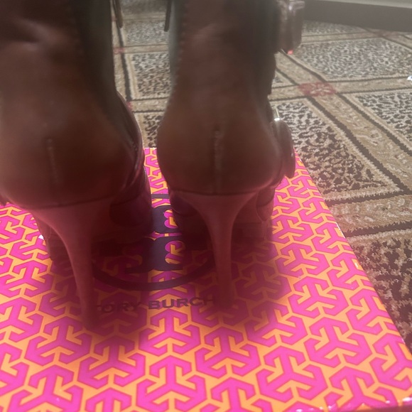 Tory Burch  high heeled open toe boots - Picture 5 of 6